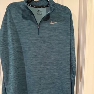 Nike Teal Zip-Up Sweater